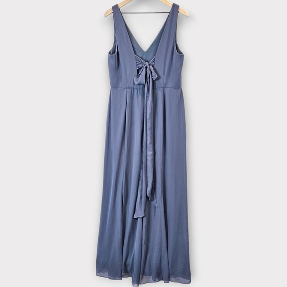 Dessy Social Bridesmaids Trumpet Gown Silverstone - Picture 5 of 11